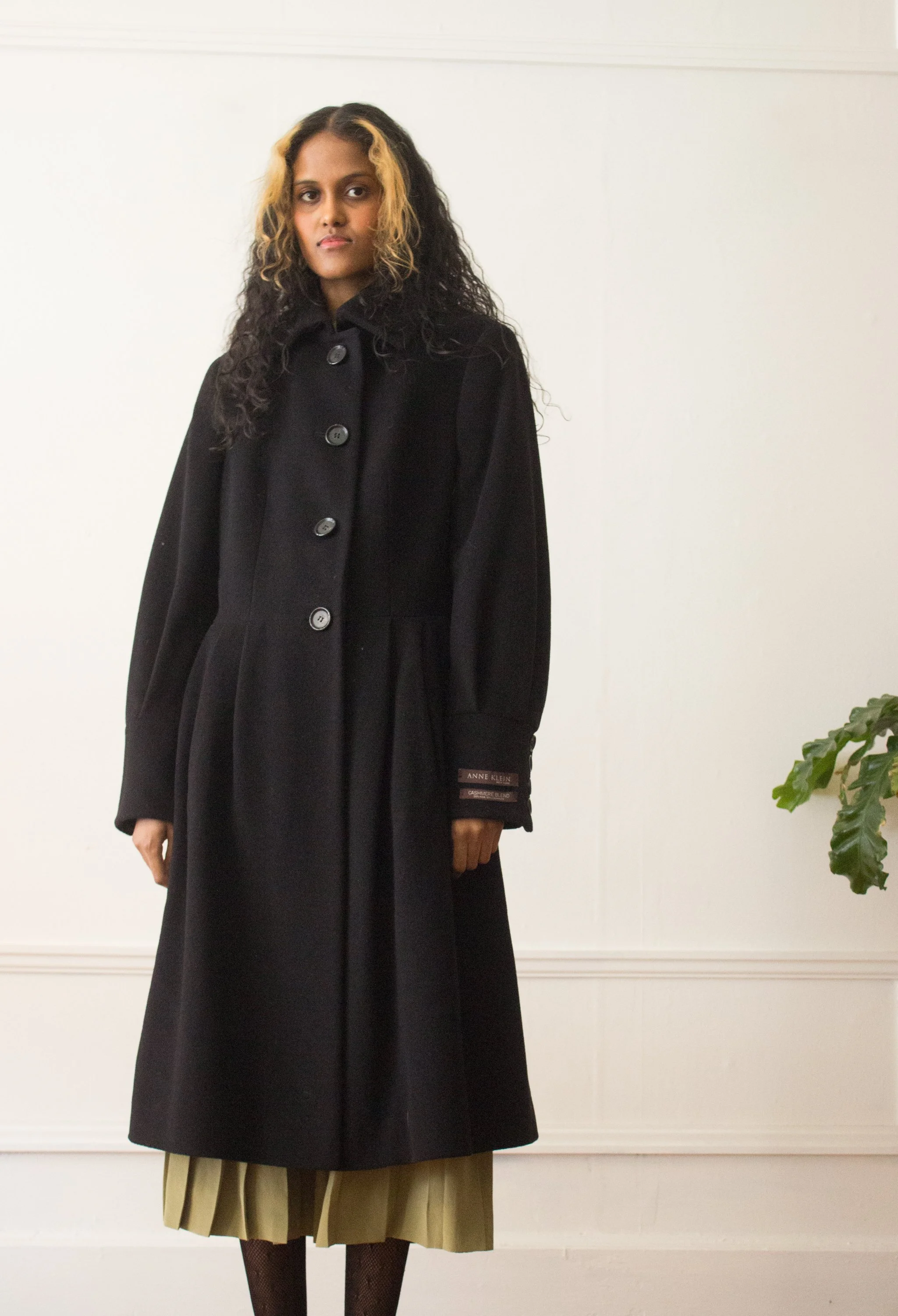 1990s Anne Klein Sample Cashmere Princess Coat Wayward Collection